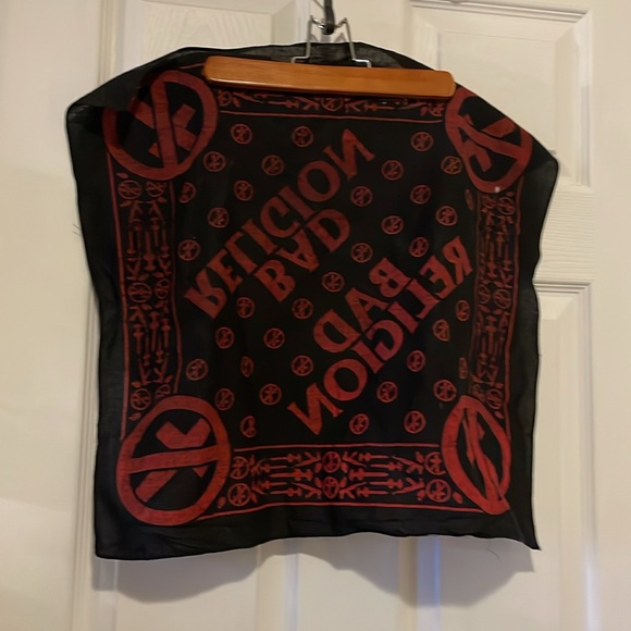 Rare Bad Religion black and red bandana old school punk skater - Picture 6 of 7